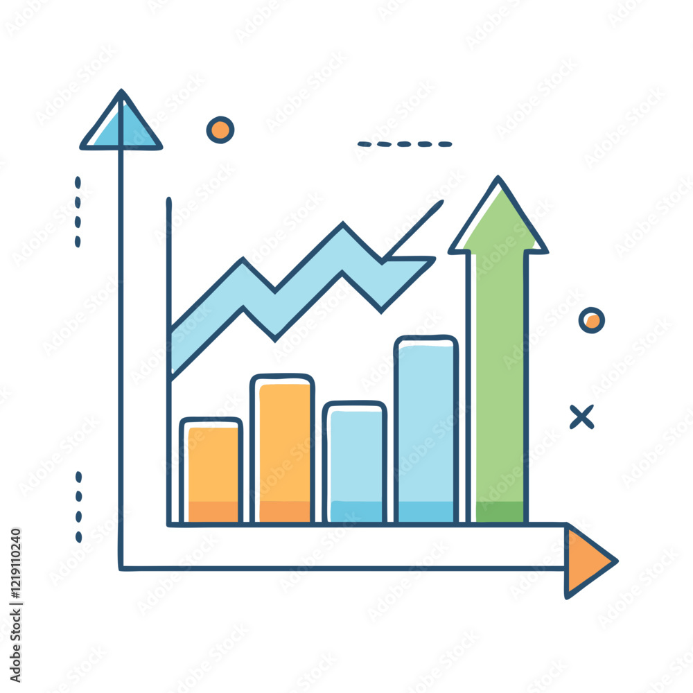 Low Progres Chart Icon progress chart icon, progress chart vector illustration-simple ...