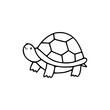 © Zen20 - a line art drawing of a turtle in cartoon style