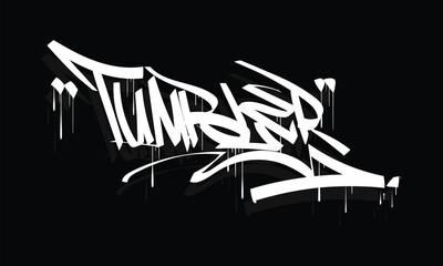 Wall Mural - TUMBLER graffiti tag style design