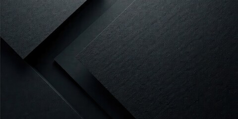 Aufkleber - Abstract Dark Geometric Shapes Background Featuring Textured Surfaces and Subtle Shadowing