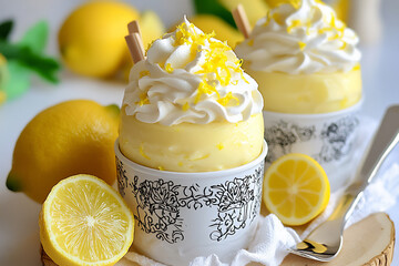 Wall Mural -  lemon pastry cream