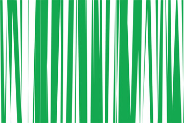 Wall Mural - green color creative geometric asymmetrical thin to thick vertical line pattern abstract green stripes background perfect for background wallpaper