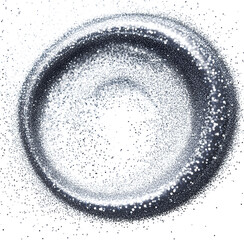 Wall Mural - silver glitter shiny swirl