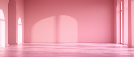Wall Mural - empty product presentation background with shadow. made with generative ai
