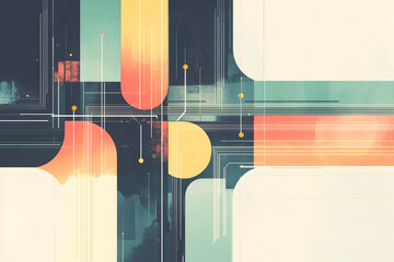 abstract tech design, circuitry, network connection, digital background, website banner