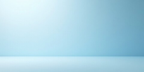 Aufkleber - Serene Light Blue Studio Background Ideal for Product Photography or Minimalist Designs