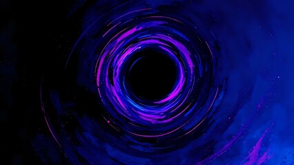 Wall Mural - Cosmic Vortex: Swirling Spiral Galaxy in Deep Space