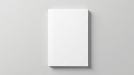 Aufkleber - Blank Vertical Rectangular Paper Mockup on Light Gray Background for Design Presentations