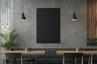 © Namdang - Modern Minimalist Cafe Interior with Black Wall Panel and Lighting