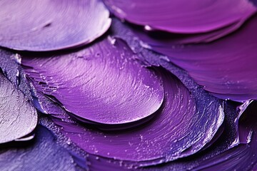 Wall Mural - Close-up of purple paint on a piece of paper, great for design or art projects