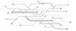 © Zero Degree - Vectors White Abstract geometric dots and lines connection circuit concept. Hi tech digital connect, communication, High technology concept.