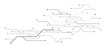 © Zero Degree - Vectors White Abstract geometric dots and lines connection circuit concept. Hi tech digital connect, communication, High technology concept.