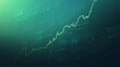 © kkkiim graphic - Stock Market Graph with Glowing Green Uptrend, Dark Blurred Background