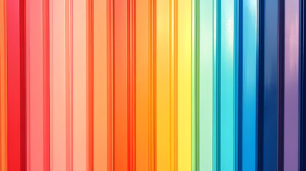 Wall Mural - vibrant vertical rainbow gradient stripes wallpaper for modern design and decor