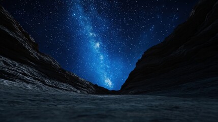 Wall Mural - a dark sky with a large milky way