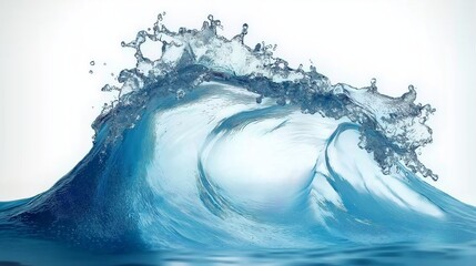 Poster - Powerful ocean wave captured in motion, symbolizing nature’s force, water dynamics, energy, and the beauty of marine life, Generative AI