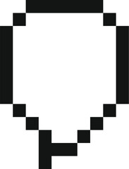 Wall Mural - pixel art magnifying glass, searching, zooming, exploring, and investigating concept