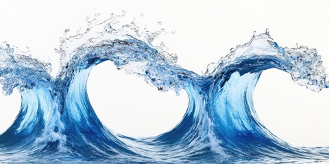 Wall Mural - waves crashing against each other in the ocean