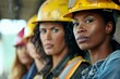 © nsit0108 - Powerful female construction workers standing together, showcasing diversity and strength in industry