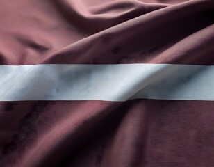 Vibrant Latvia flag waving with luxurious satin texture - Patriotic and cultural symbol