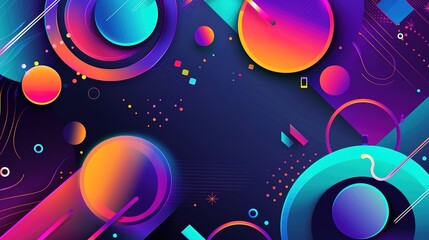 Wall Mural - Lllustration_Abstract_gradient_color_background_