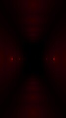 Wall Mural - vertical dark red laser tunnel 4k loop features a camera view moving through a dark tunnel with lase