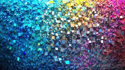 dynamic colorful abstract art creation digital studio graphic design vibrant environment aerial view