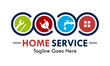 © Deni - Home service or home repair logo template illustration