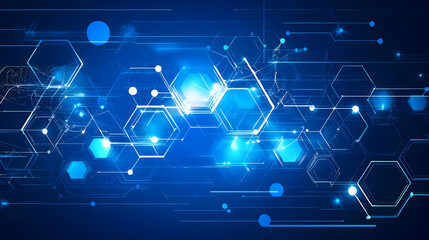 Abstract digital network connection background; website header