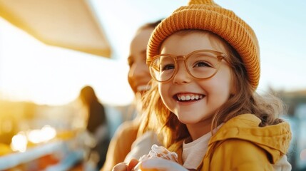 Joyful moments while shopping together in the supermarket