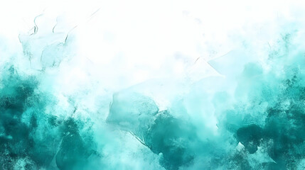 Wall Mural - Abstract teal watercolor background; design, website, art