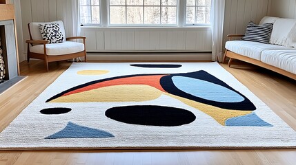 Poster - Modern interior rug style