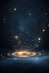 Wall Mural - Enigmatic Galaxy with Stars and Cosmic Light Effects