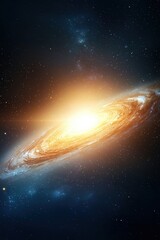 Wall Mural - Stunning Spiral Galaxy with Bright Core and Stars
