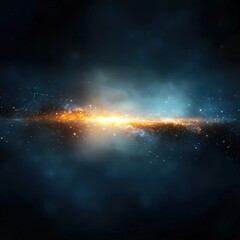 Wall Mural - cosmic light scattering in deep space