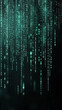 © AT10 - Digital binary code streams create futuristic atmosphere