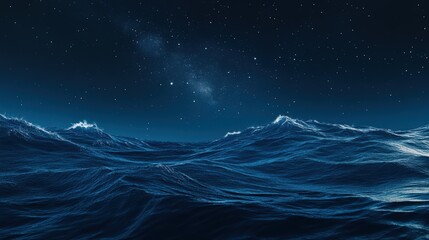 Wall Mural - a vast ocean with a dark blue color