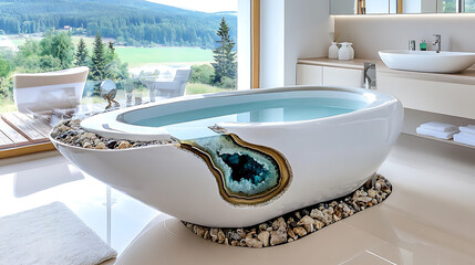 Wall Mural - Contemporary tub interiors