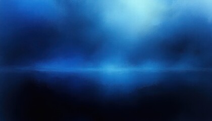 Aufkleber - Abstract Gradient Landscape with Deep Blue and Black Dreamy Lights