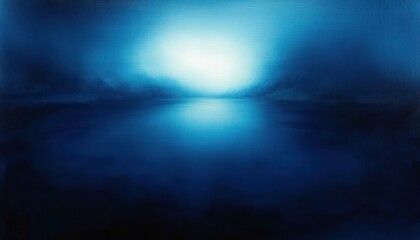 Poster - Soft Blue Gradients Fluid Abstract Art with Gentle Lighting and Calm Atmosphere