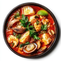 Wall Mural -  luxurious stew featuring fish