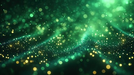 Fototapete - Digital transformation network connection abstract background light bokeh effect electronic database speed pattern cyber technology