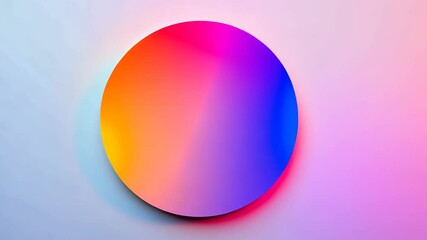 Wall Mural - spherical display of vibrant gradient colors creating a mesmerizing visual experience in abstract ar