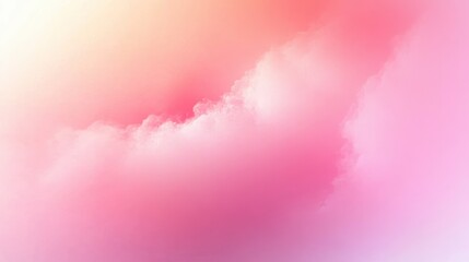 Poster - Soft Pink and White Abstract Gradient Background with Dreamy Blur Pattern for Design
