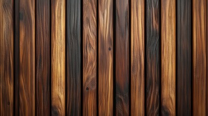Fototapete - Wood Wall Wooden Panel Background Vertical Timber Slats Modern Interior Design Natural Texture Decorative Surface