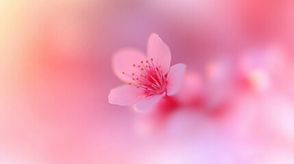 Leinwandbilder - Abstract Pink and White Pastel Background with Soft Gradient and Dreamy Bokeh Effect