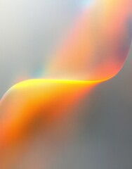 Aufkleber - Abstract Minimalist Soft Pastel Colors with Iridescent Light Streaks on Smooth Gray Surface
