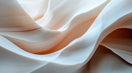 Elegant Beige and White Abstract Background  Soft Waves  Smooth Texture  Nature Inspired D