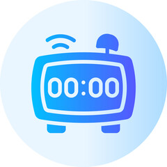 Poster - Clock gradient icon