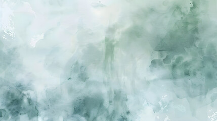 Wall Mural - pale gray blue green abstract watercolor drawing, soft sage green tones,, generative ai